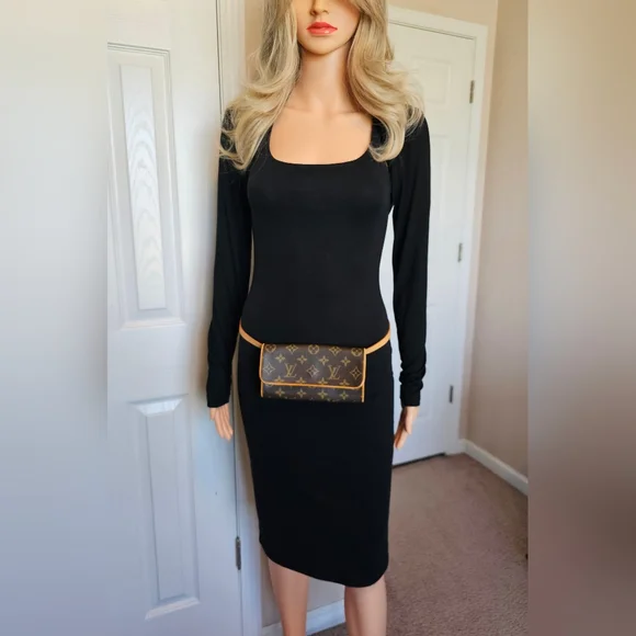 Authentic LOUIS VUITTON Pochette Twin PM Belt Waist Bum Bag - Picture 4 of 13